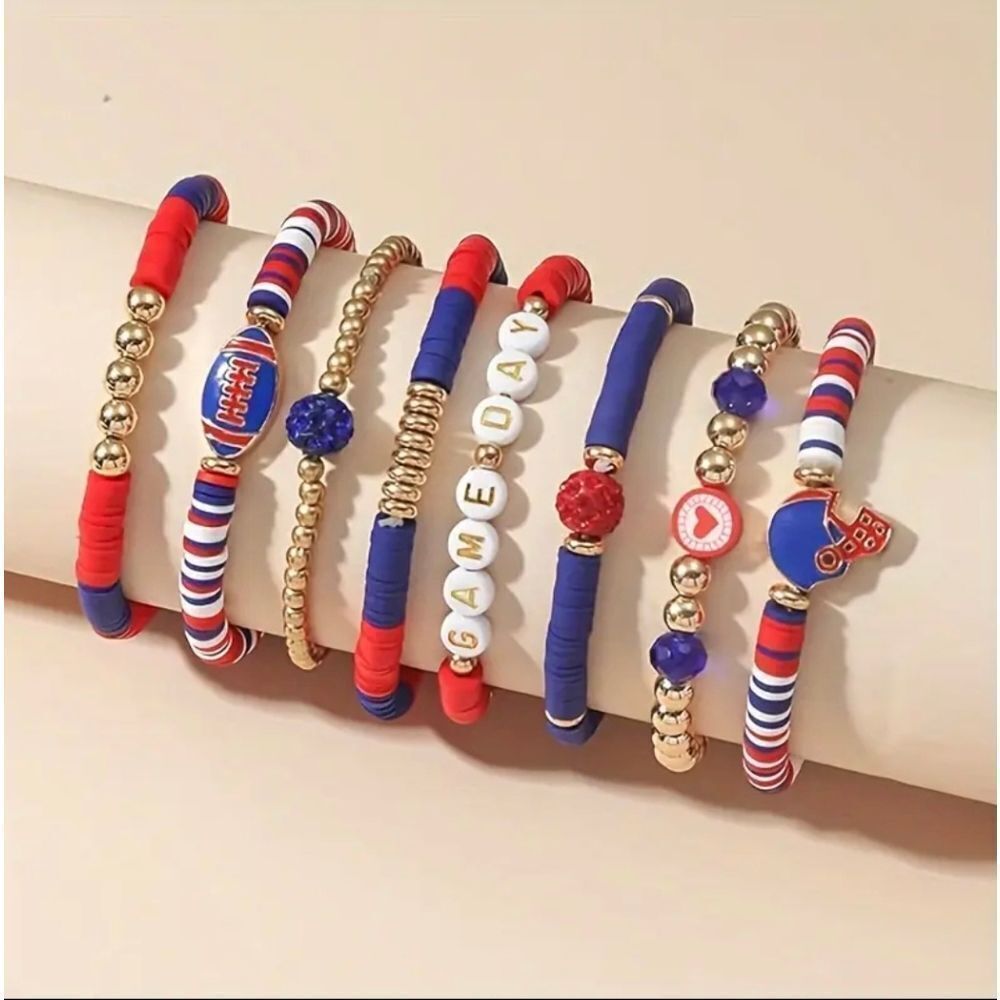 Red White & Blue Charm Bracelets - Picture 2 of 5